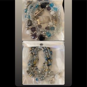 - Women 2 Set Face Mask/glasses Lanyard - Beaded